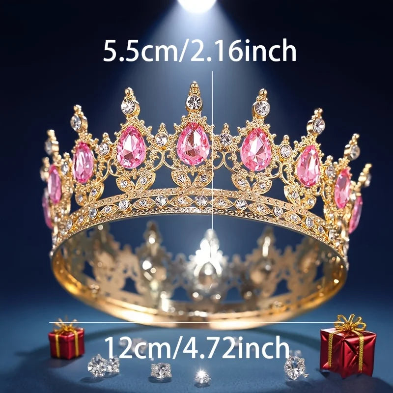 Baroque Crystal Tiaras And Crowns Headband For Women Party Prom Diadem Bridal Wedding Hair Accessories Jewelry Crown Tiara Gift