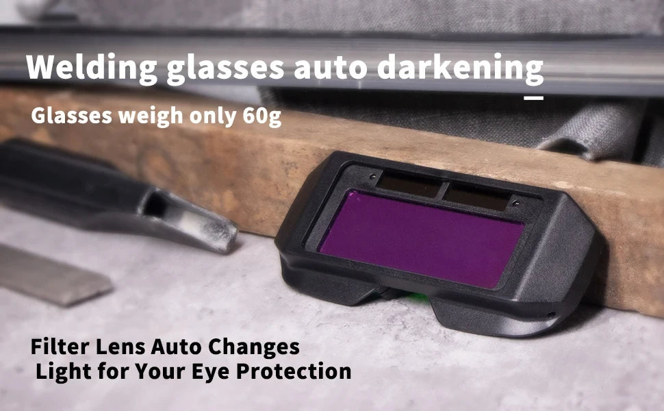 Solar Powered Welding Helmet Auto Darkening Welding Goggles LCD Welder Glasses for TIG MIG MMA Plasma Welder Glasses