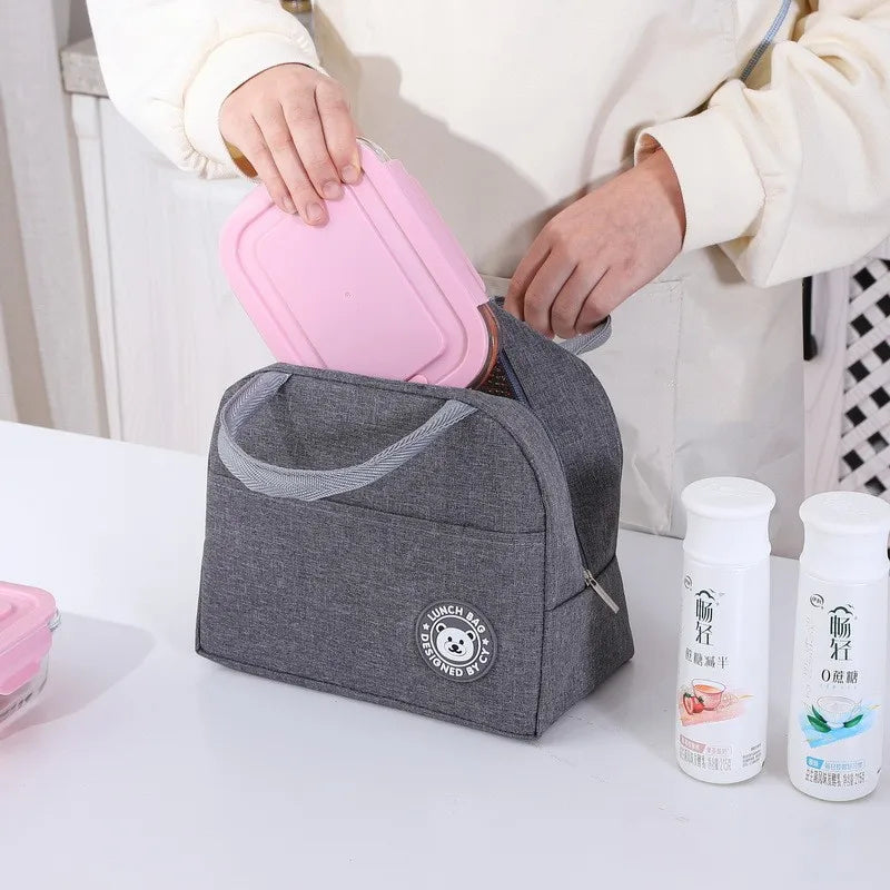 Insulated Lunch Bag Insulation Bento Pack Aluminum Foil Rice Bag Meal Pack Ice Pack Student Bento Lunch Handbag Insulation