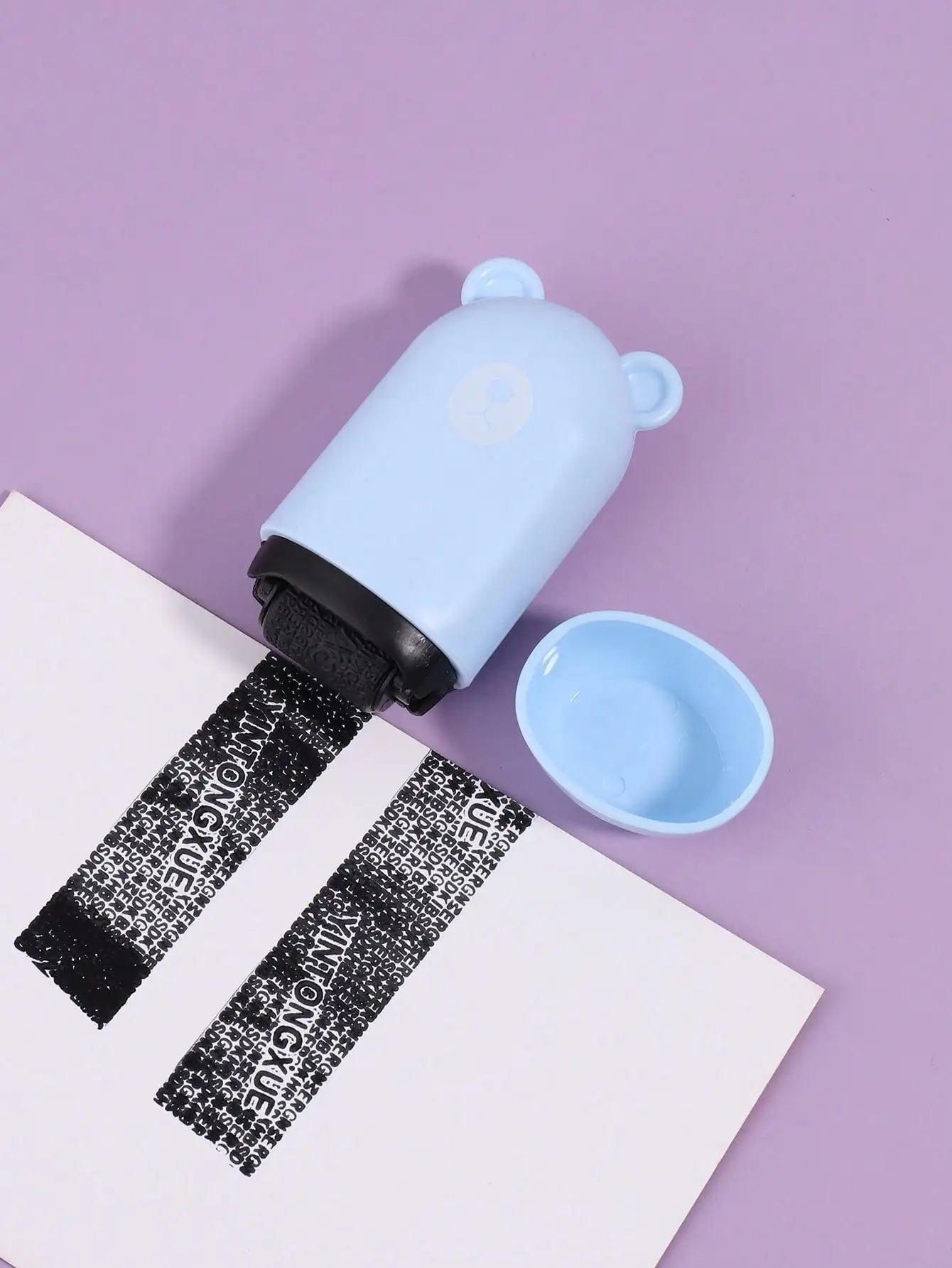 1 Cute Bear Shaped Roller Stamp, Study Notebook Typos Cover Graffiti Fashion Stamp, Personal Privacy Graffiti Daily Necessities
