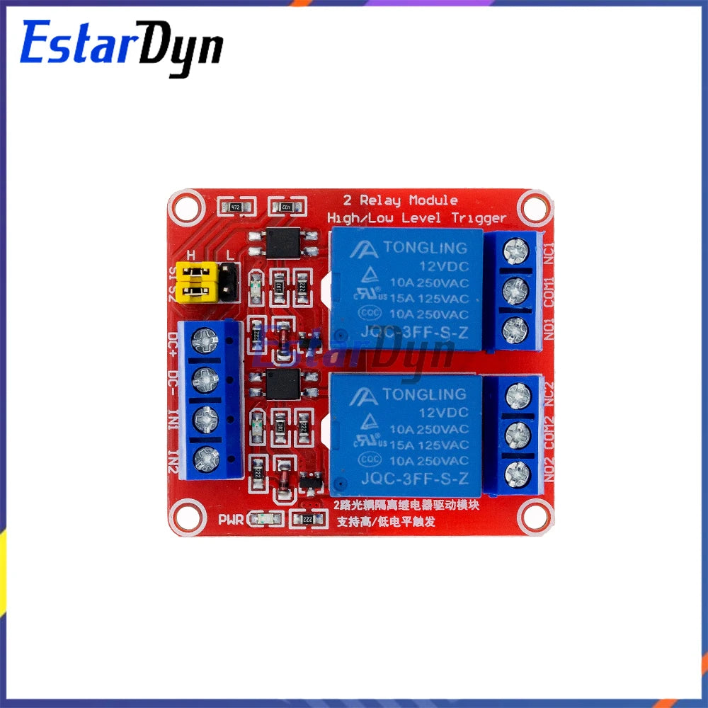 1 2 4 8 Channel 5V 12V Relay Module with Optocoupler, High Low Level Trigger Shield for Arduino PIC AVR MCU DIY Projects
