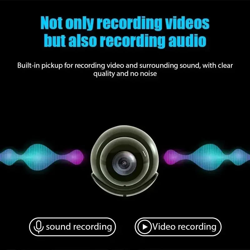 NEW 1080P HD X5 Mini Camera Wireless WIFI Outdoor Indoor Surveillance Camera with Cyclic Recording for Camping Home Security