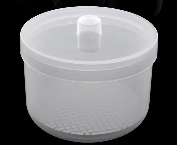 Nail Drill Bits Disinfection Box Double Layer Filtration Cleaning Box Manicure Storage Case Nail Brush Cleaning Container