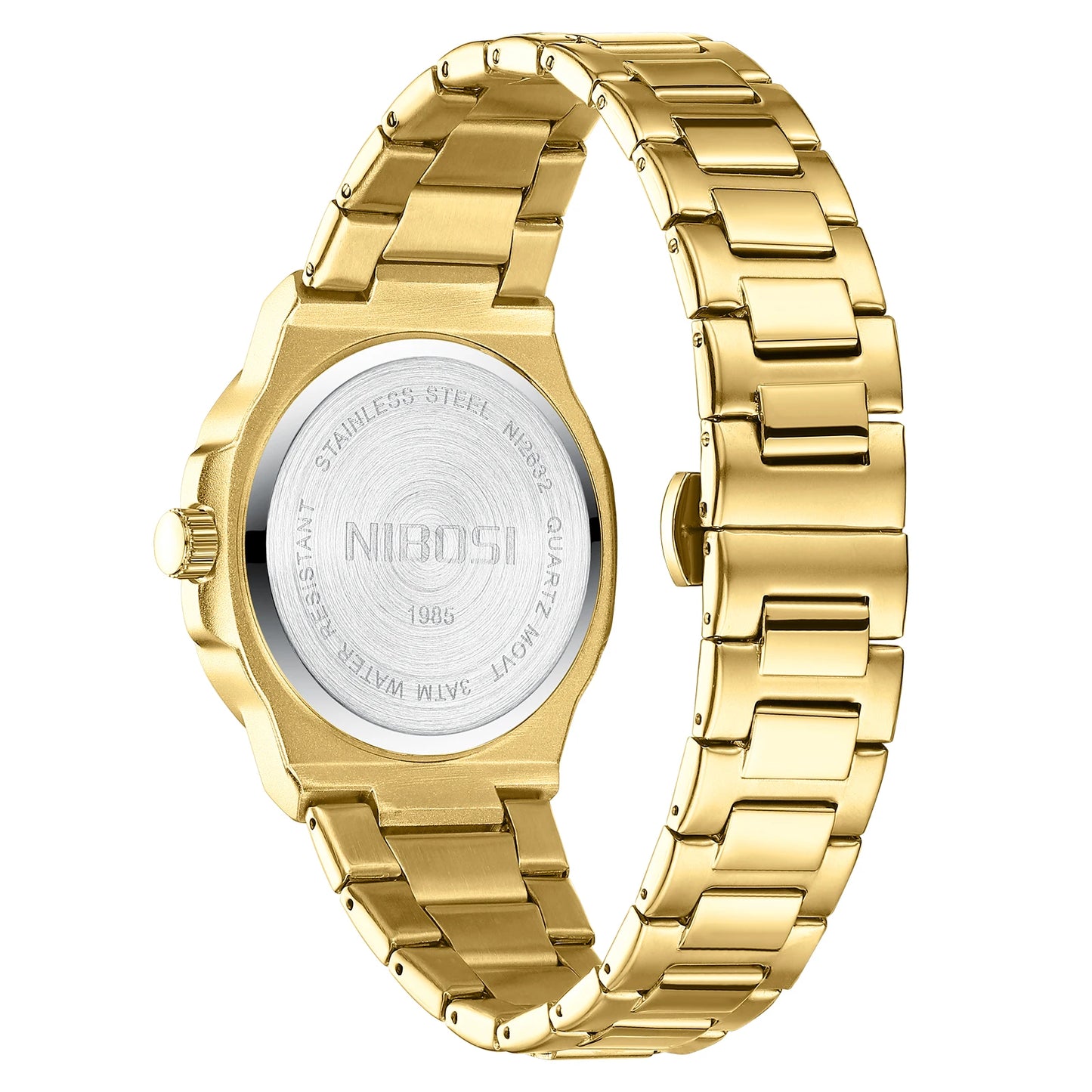 2026 NIBOSI Luxury Quartz Men Watches 30M Waterproof Auto Date Watch Man Stainless Steel Sport Chronograph Watch for Men Clock