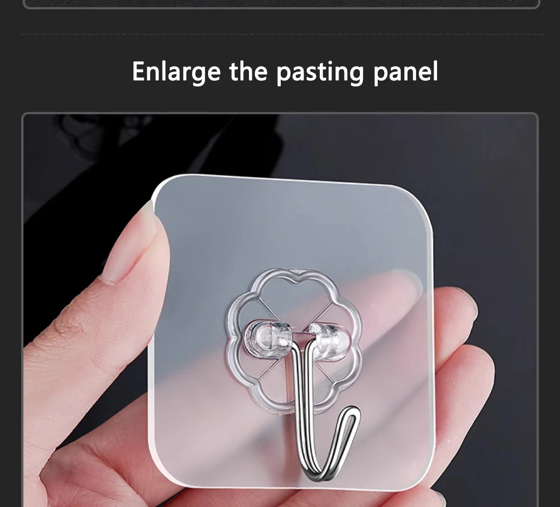 10/20 Pcs Hooks Transparent Strong Self Adhesive Door Wall Hangers Hooks Suction Heavy Load Rack Cup Sucker for Kitchen Bathroom