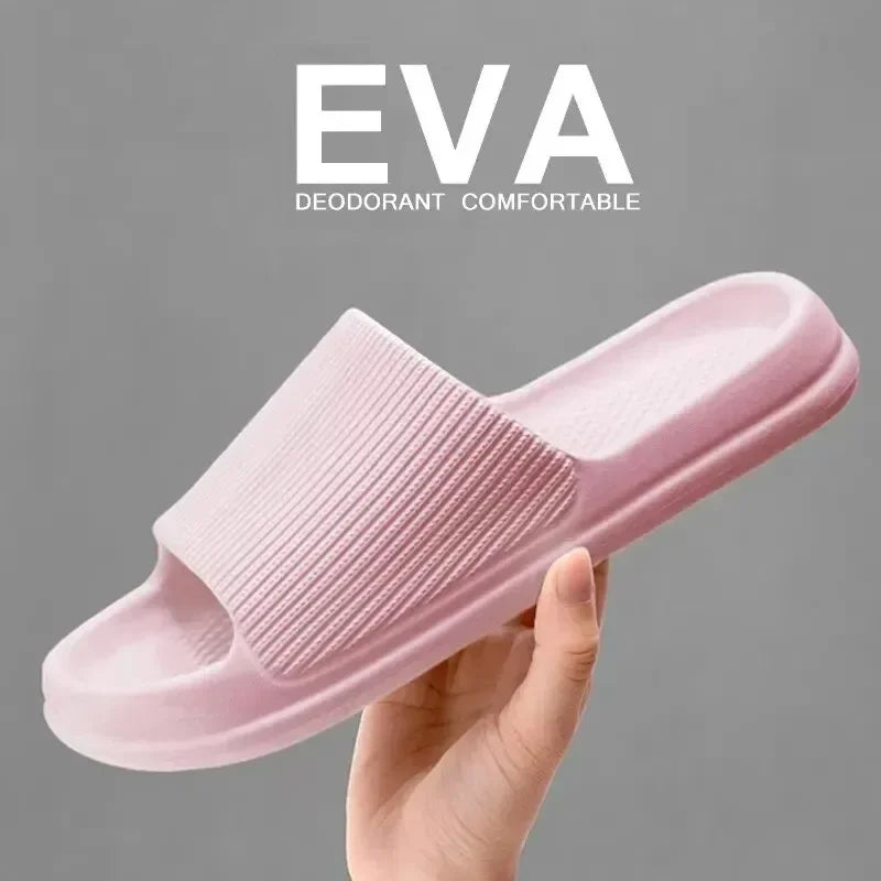 Non-Slip EVA Soft Sole Massage Shower Shoes for Men and Women, Couples, Waterproof, Home, Leisure, Bathroom Slippers, Fashion