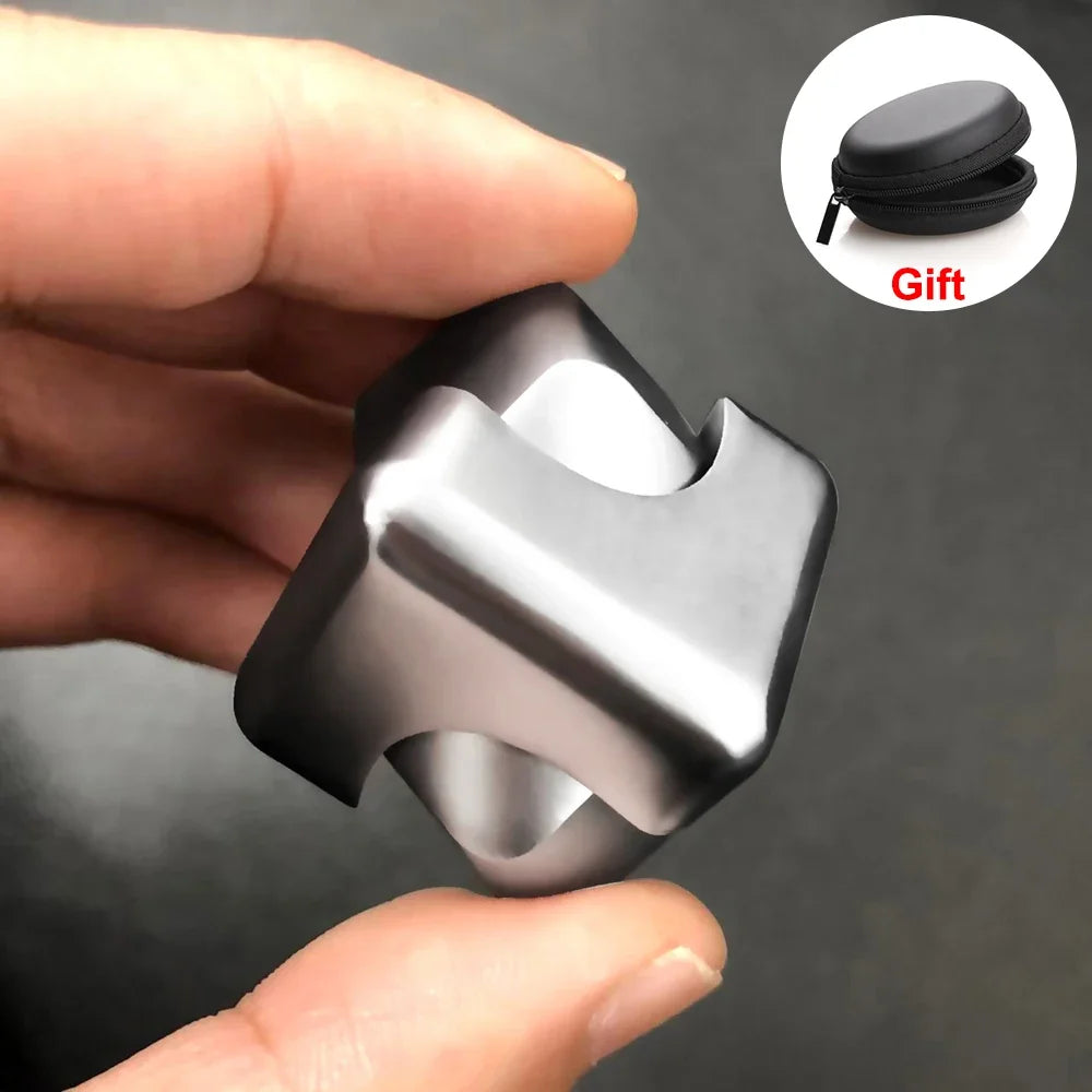 Kreisel-Fidget-Spinner aus Metalllegierung für Erwachsene, Anti-Stress-Spielzeug, Fingergyroskop, Anti-Angst-Metallhammer-Spielzeug