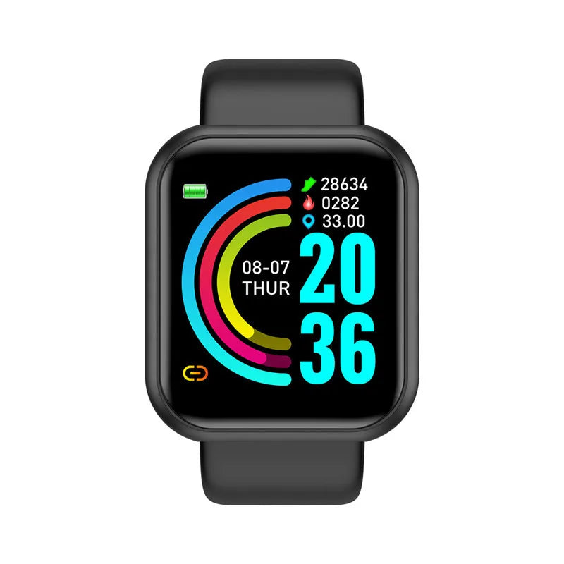 Smartwatch für Damen Herren Armbanduhr Bluetooth Verbundenes Telefon Musik-Player Fitness-Sportarmband Schlafmonitor Digitale Uhren