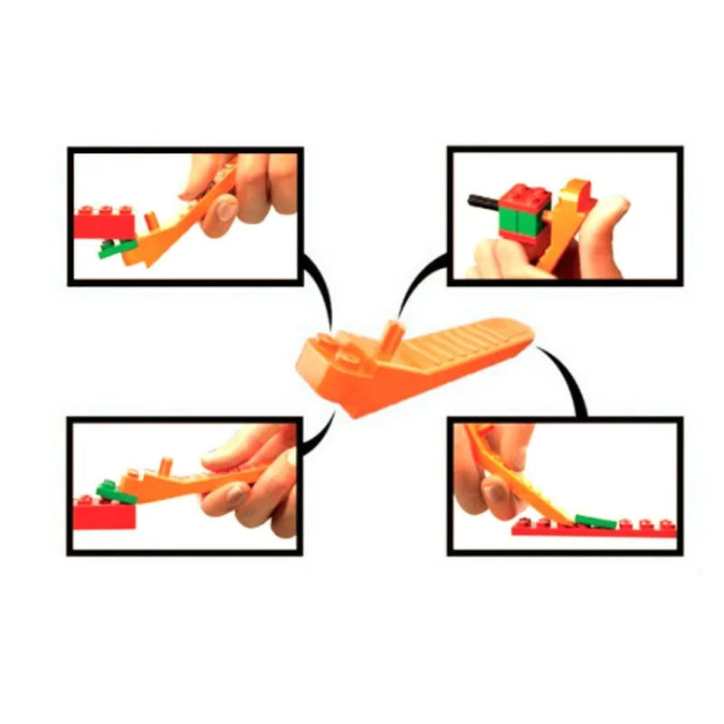 MOC Educational Building Blocks: Creative Construction Kit with Base Plate and Assembly Tool for Educational Puzzle Toys