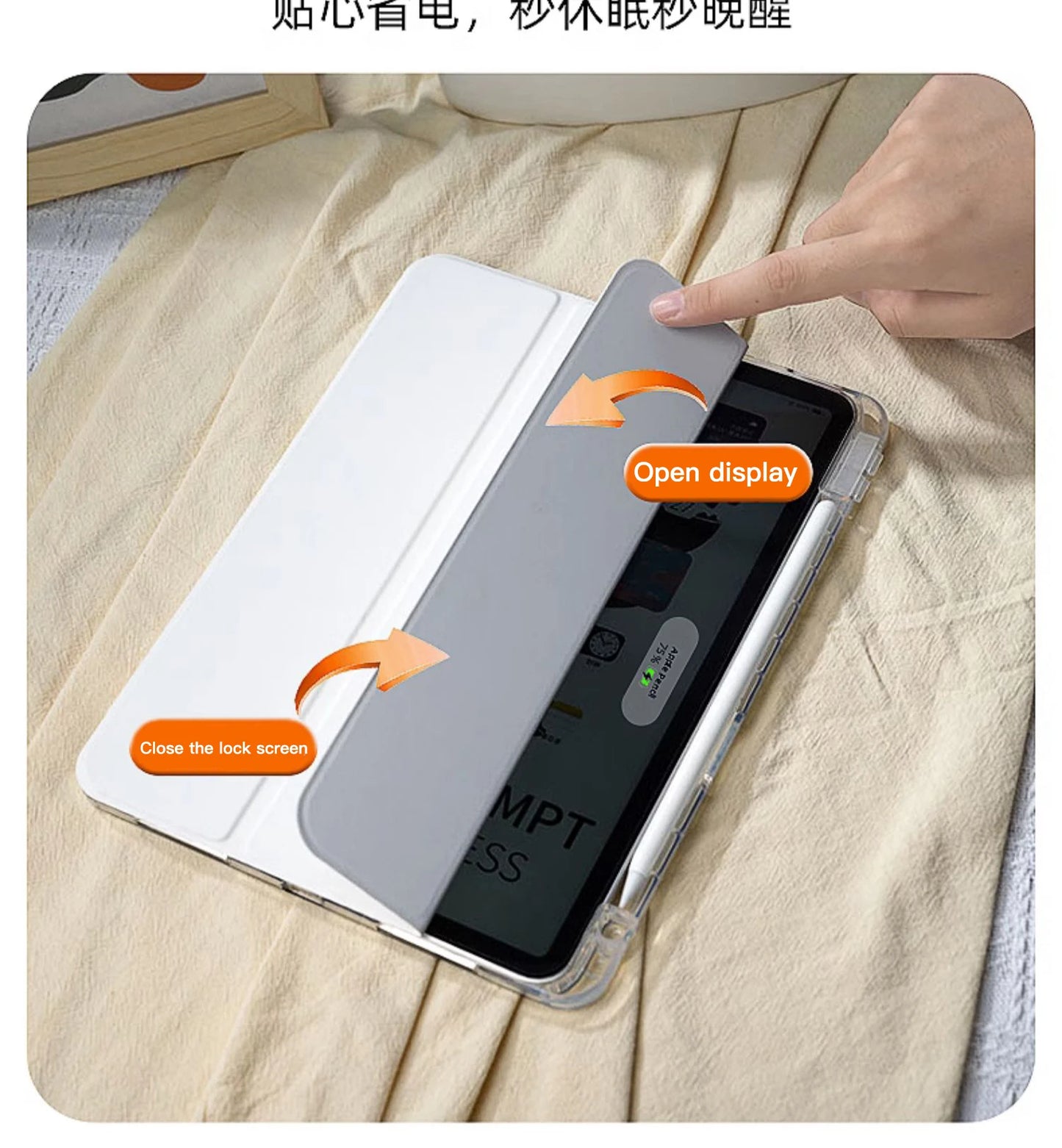 For 2025 iPad Air 11 Case iPad 10th Generation  11th A16  9th Mini6 7 13in iPad Pro11 4 5 10.9in 12.9 M2 M3 M4 M5 Holder Case
