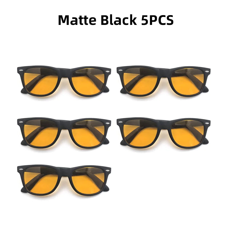 VIVIBEE Night Vision Blue Light Blocking Glasses Men Square Computer Eye Protection Eyeglasses Gaming Women Orange Eyewear