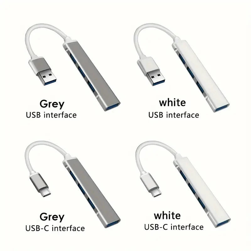 USB HUB Extender 4-Port Splitter Adapter OTG Dockingstation für Handy MacBook Pro 13 15 Air PC Laptop Computer Hub