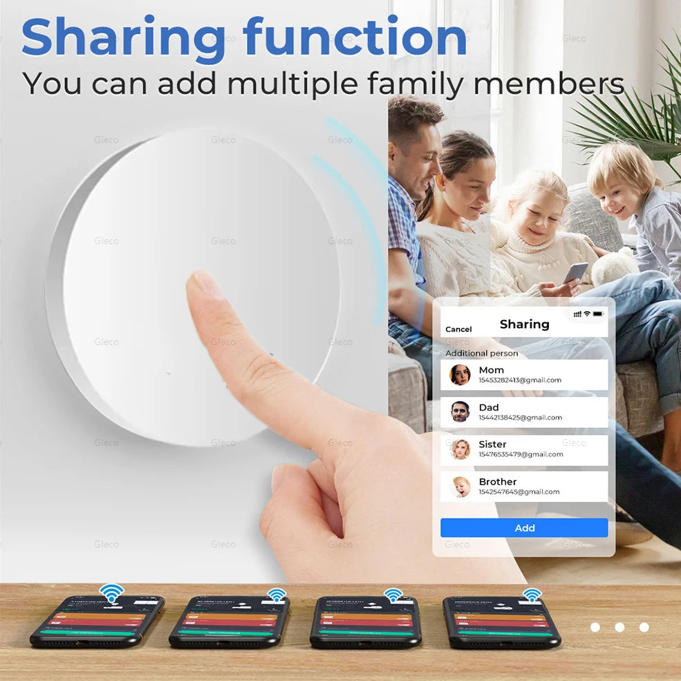 Tuya ZigBee Button Scene Switch Smart Home Automation Battery Powered Intelligent Linkage Works with Smart Life Zigbee Devices