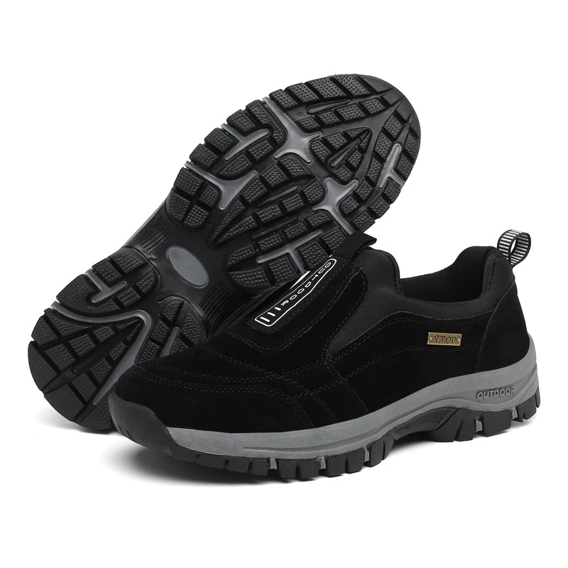 Classic Outdoor Men Sneakers Spring Slip On Casual Shoes Breathable Suede Leather Shoe Anti-skid Walking Shoe Hot Sale Footwear