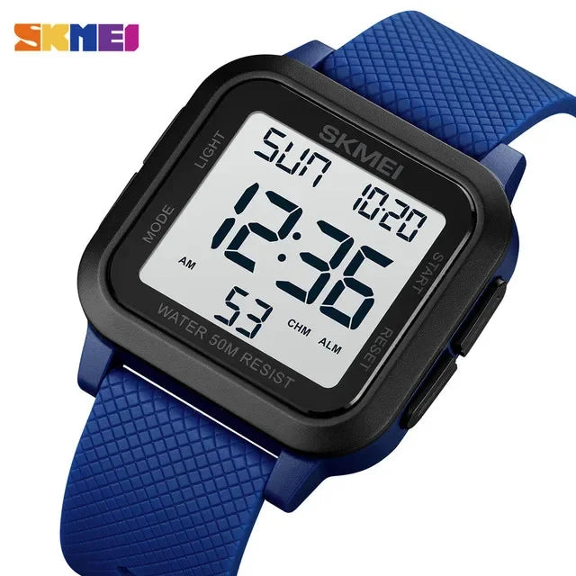 SKMEI 1894 Sport Electronic Watch for Men Shockproof Waterproof Countdown Mens Wristwatch Military Alarm Clock 1960 Reloj Hombre
