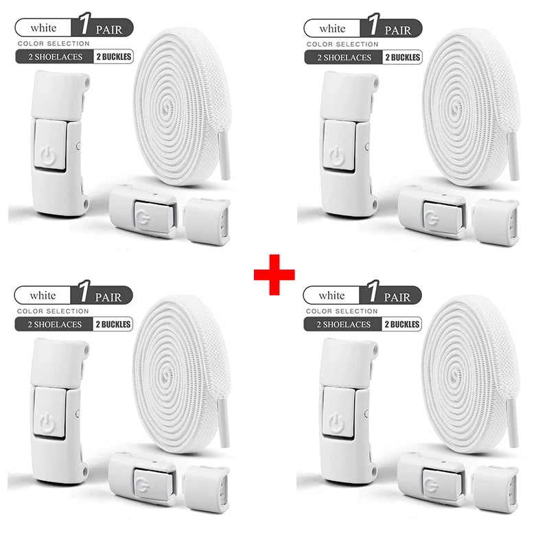 8mm Schnürsenkel ohne Binden, Pressverschluss Schnürsenkel, Elastische Schnürsenkel, Sneaker Kinder Erwachsene, Verbreiterte flache Schnürsenkel für Schuhe
