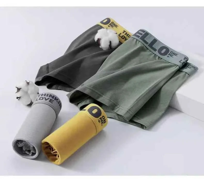 Men's Boxer Briefs Soft Comfortable Breathable Lightweight Daily Wear Male Underpants
