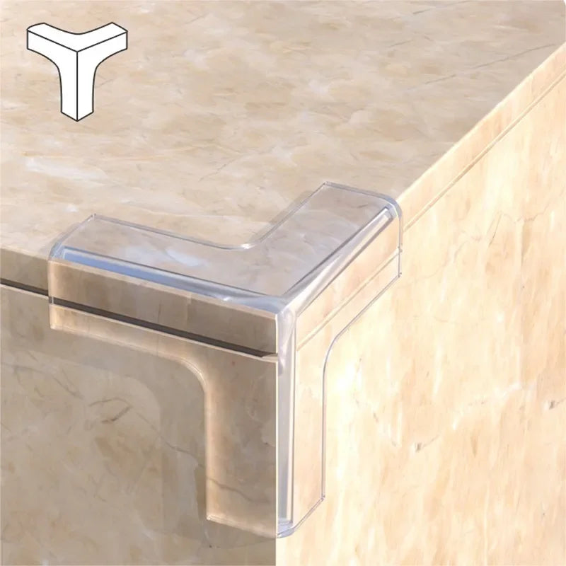 10PCS Transparent Anti Collision Angle PVC Pad Child Safety Corner Guard Baby Collision Proof Protector Table Corner