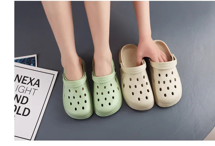 Mens Summer Beach Sandals Unisex Casual Garden Clogs Outdoor Wide Toe Cross Sandals for Ladies Non Slip House Shower Slippers
