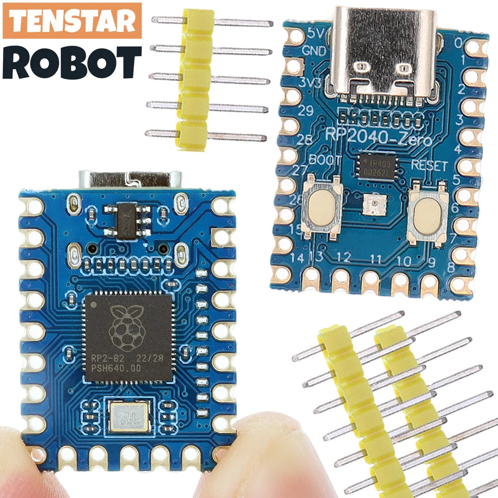 TENSTAR RP2040-Zero RP2040 pour Raspberry Pi Microcontrôleur PICO Carte de Développement Module Dual-Core 2MB Flash