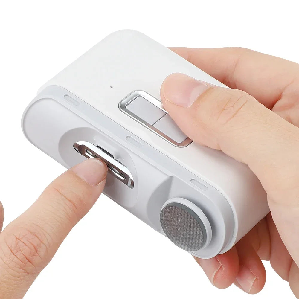 Coupe-ongles électrique avec lumière LED 2 en 1 automatique, lime à ongles, tondeuse pour bébé et adulte, mini outils de manucure, soin des ongles