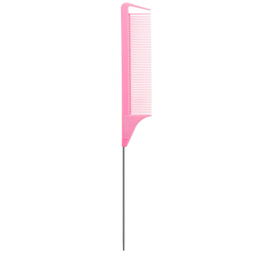1pcs stainless steel pointed tail hair comb professional hair comb hair brush salon hair styling tool hair comb