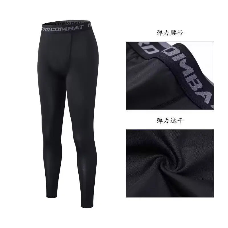 High-Performance Compression Leggings for Men Fitness Workouts Tights for Enhanced Fitness Performance and Running Comfort
