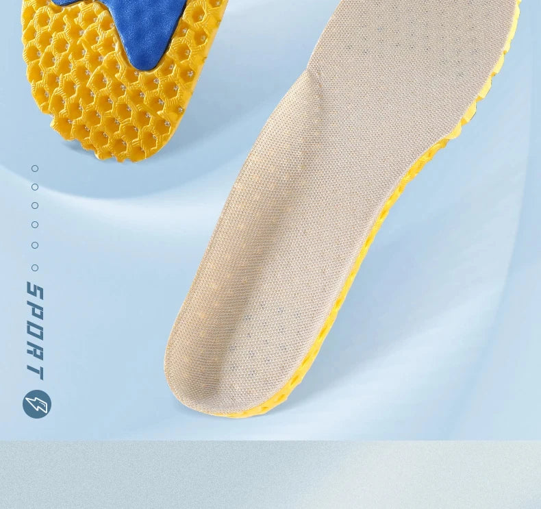 3 Paar Memory Foam Orthopädische Einlegesohlen für Schuhe Sohlenpolster Mesh Deodorant Atmungsaktive Turnschuhe Laufkissen für Herren Damen