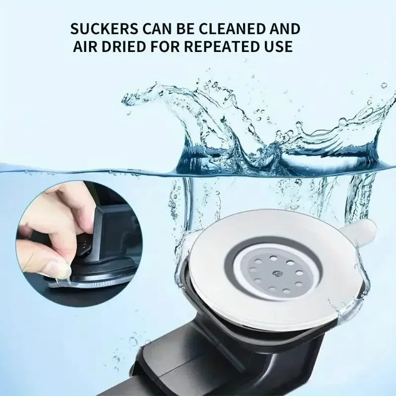360° Rotatable Car Phone Holder Universal Windshield Suction Cup & Air Vent Mount Stand for Cellphone Stable Car Phone Bracket