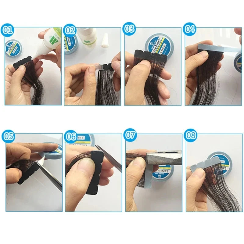 3yard 0.8cm front lace wig glue Double-Sided Tape glue wig glue for tape Hair Extension tape hair lace front tape glue adhesives