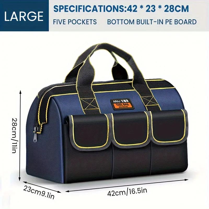 AIRAJ Multifunctional Tool Bags 1680D Oxford Cloth Electrician Bags Waterproof and Wear-Resistant High Capacity Storage Bags - Shoppiline