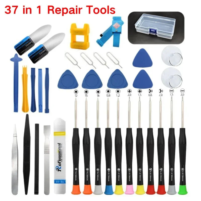 40 in 1 Mobile Phone Repair Tools Disassemble Repair Set for iPhone Screwdriver Combination Skid Multi Function Disassembly Kit - Shoppiline