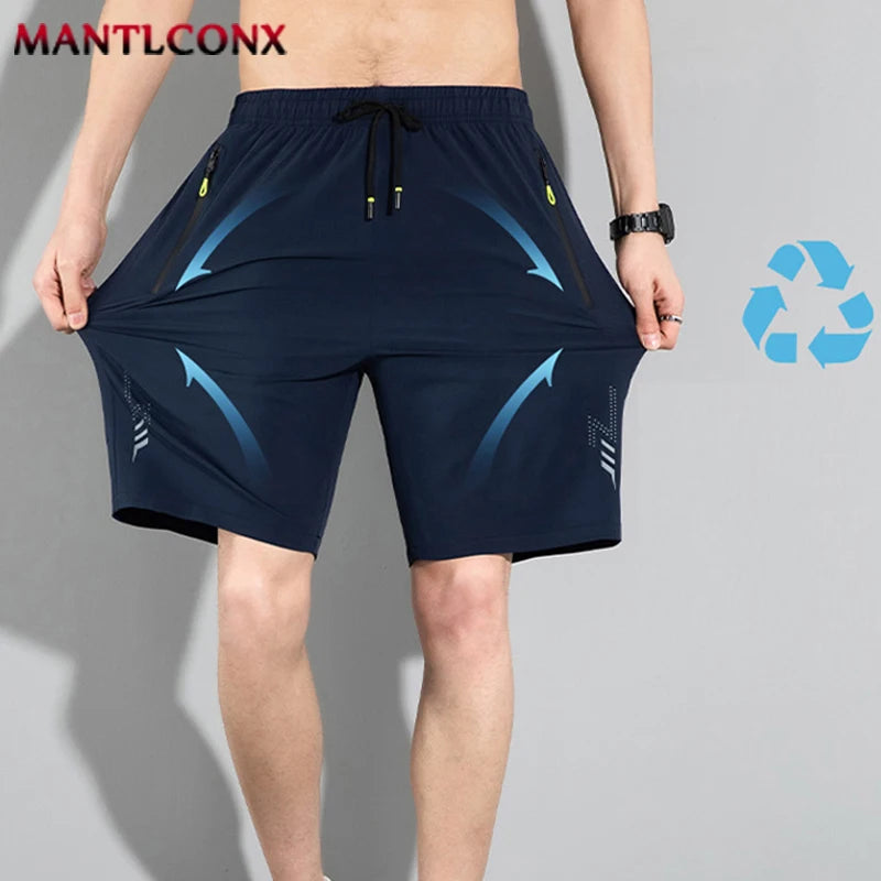 Men's Shorts Summer Football Soccer Sports Short Pants Breathable Drawstring Quick Dry Running Sports Shorts Men Jogging Bottom