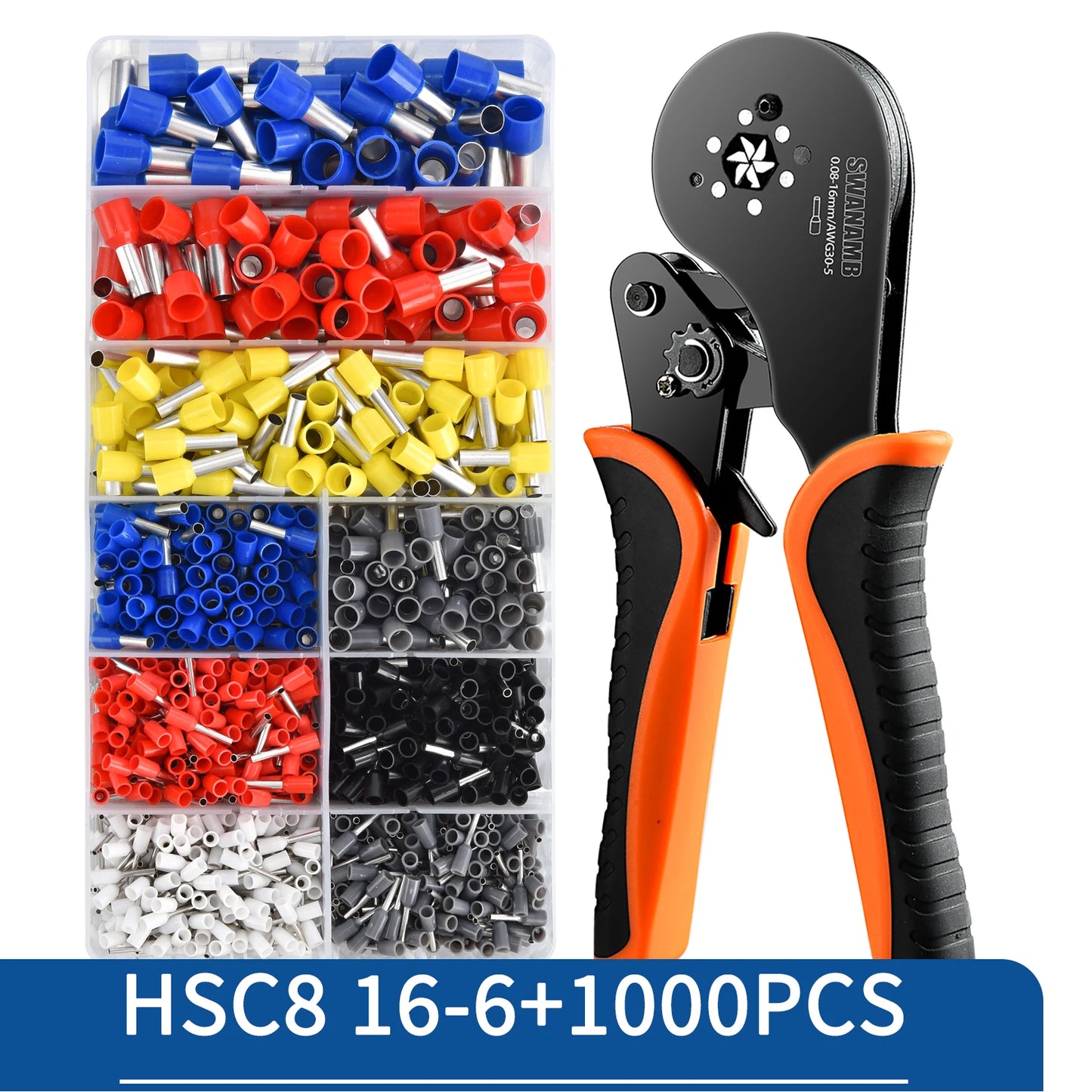 Crimping Pliers Ferrule Sleeves Tubular Terminal Tools HSC8 6-4 10-6 16-6 Wire Crimper Household Electrical Sets Terminal - Shoppiline