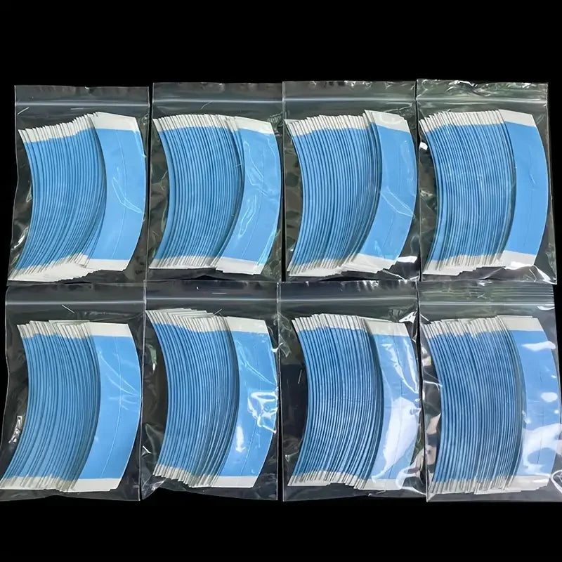 36Pcs/Lot Super Strong Hair Wig Tape Double Adhesive Extension Tape Strips Waterproof For Toupee/Lace Wigs Film C Shap