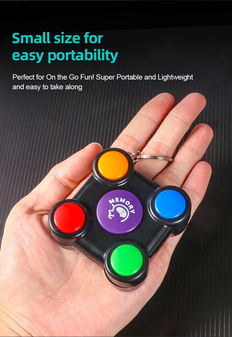 Puzzle and Memory Training Machine - Parent child Interactive Thinking Development Brain Toy - Creative Flash Sound - Mini Elect