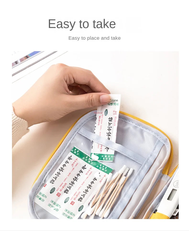 3-teiliges Set, tragbare medizinische Aufbewahrungstasche, Camping-Notfall-Erste-Hilfe-Set-Organizer, Reise-Tasche für Zuhause und Outdoor