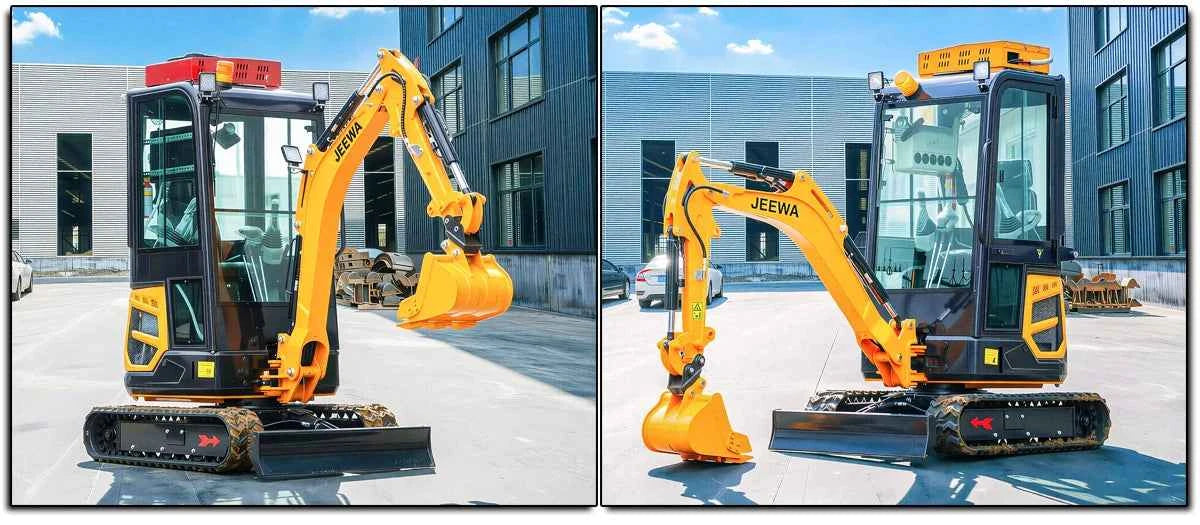 Excavator Mini  1.8 Ton Hydraulic Crawler Small Digger Micro Bagger for Farm Garden Construction  Multifunctional Free Shipping