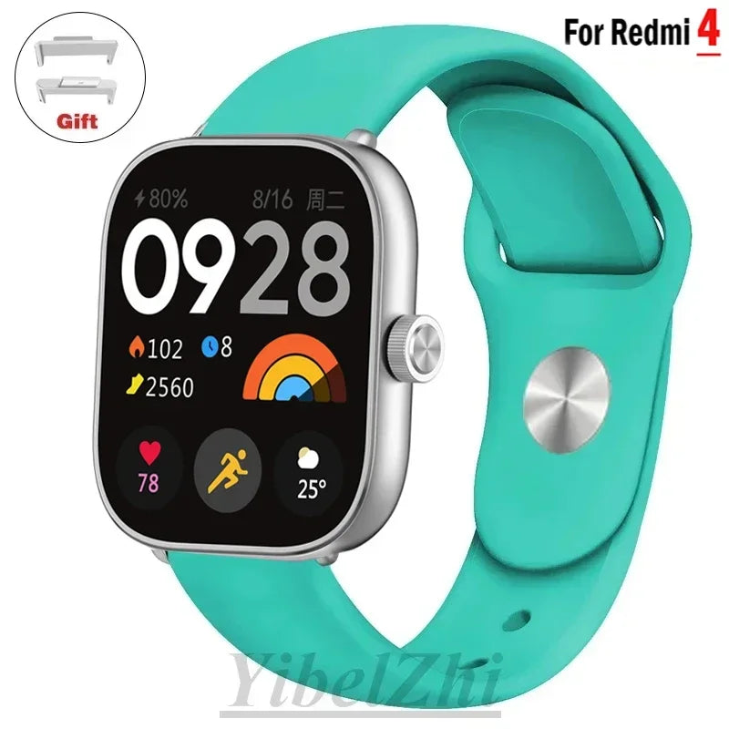 Sportarmband für Redmi Watch 4 Armband Smartwatch Armband Zubehör Weiches Silikon Armband Correa für Xiaomi Mi Band 8 Pro