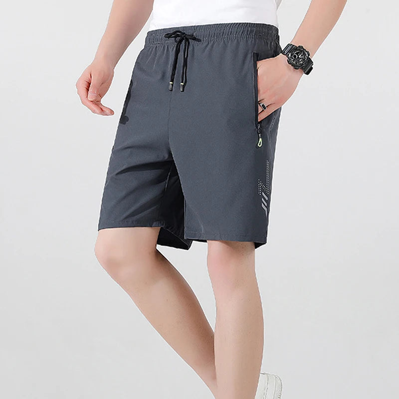 Men's Shorts Summer Football Soccer Sports Short Pants Breathable Drawstring Quick Dry Running Sports Shorts Men Jogging Bottom