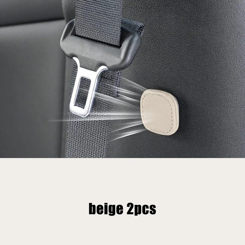 1/2pcs Suede Magnetic Suction Car Seat Belt Fixing Clips Auto Belt Holder Stabilizer Fastener Adjustable Clip Seatbelt Stopper