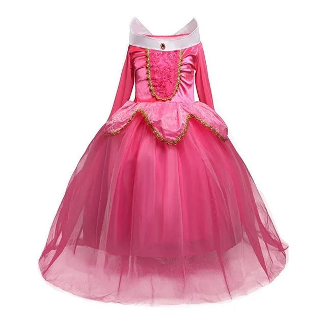 Kids Cinderella Costume Princess Dress for Girls Children Rapunzel Snow White Belle Jasmine Elsa Aurora Cosplay Carnival Dresses