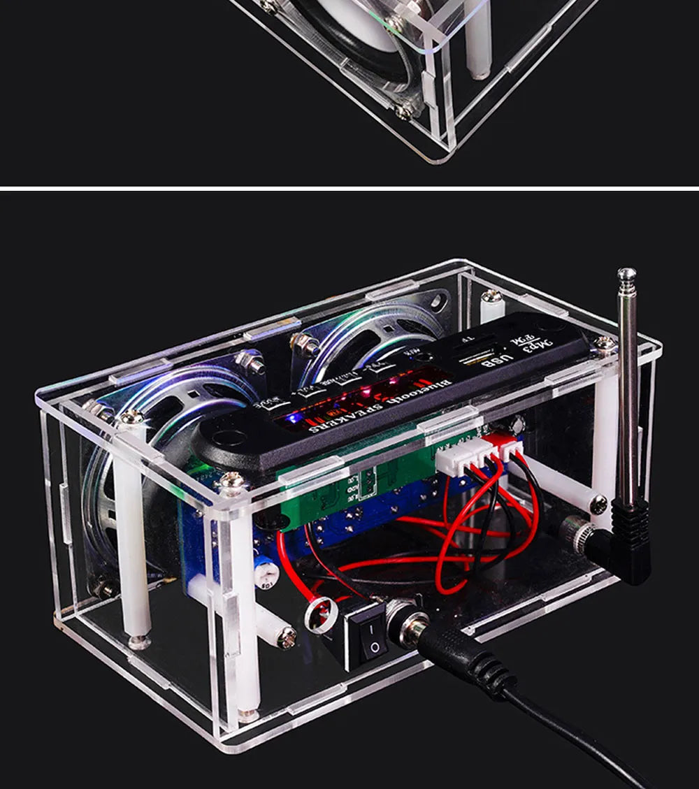DIY BT Speaker Kit with FM Radio 87.5-108MHZ DIY Soldering Project Practice Solder Assembly U Disk TF Electronic Kit - Shoppiline