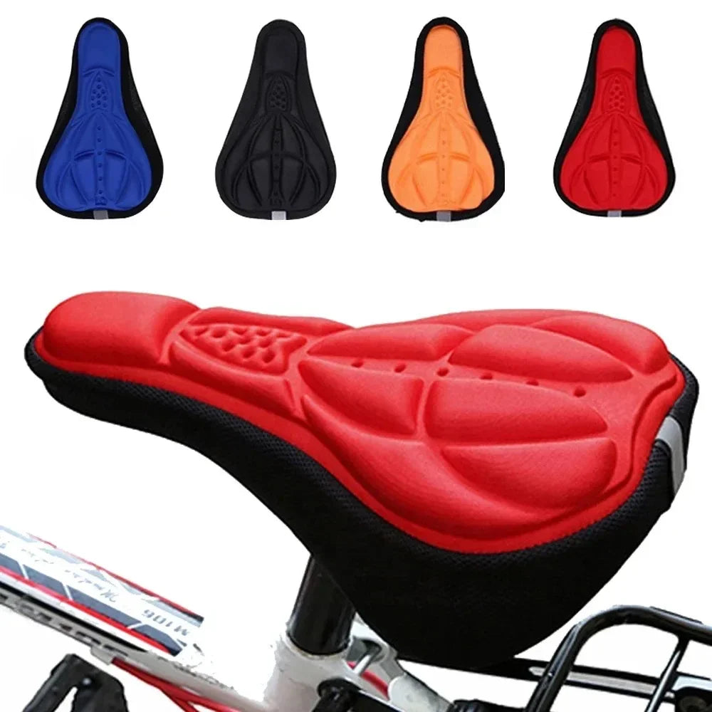 1PC Bicycle Saddle Cover 3D Soft Thickened Sponge Pad for MTB Breathable Outdoor Cycling Seat Cushion Bike Accessories