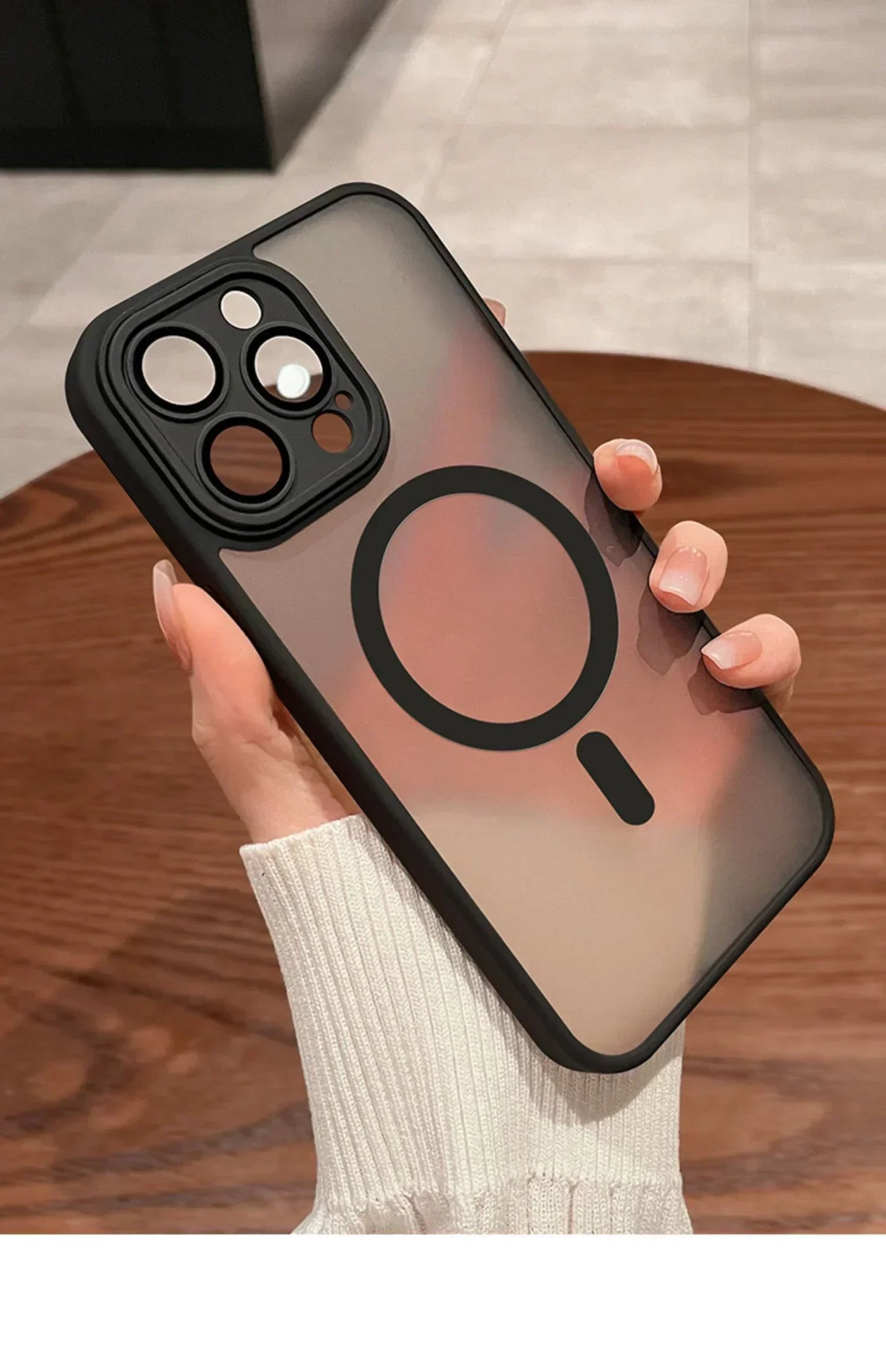 For Magsafe Matte Armor Magnetic Wireless Charging Case For iPhone 11 12 13 14 15 Pro Max Plus Shockproof Lens Protection Cover