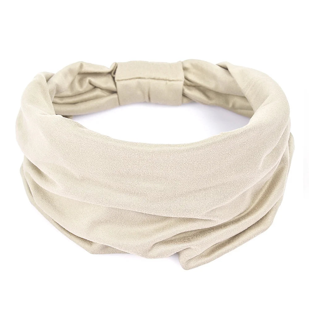 Bandeaux larges pour femmes, antidérapants, doux, élastiques, pour yoga, course, sport, entraînement, gym, turbans, bandanas