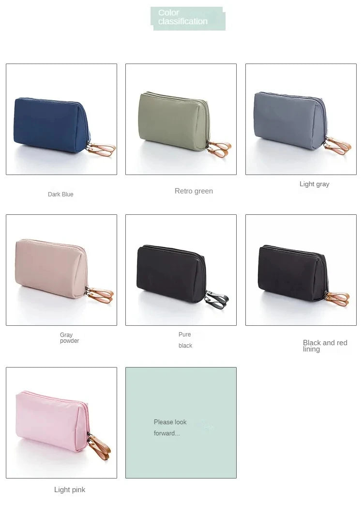 2024 Neue Kosmetiktasche für Damen, einfarbig, koreanischer Stil, Make-up-Tasche, Kulturbeutel, wasserdichter Make-up-Organizer, Luxustasche