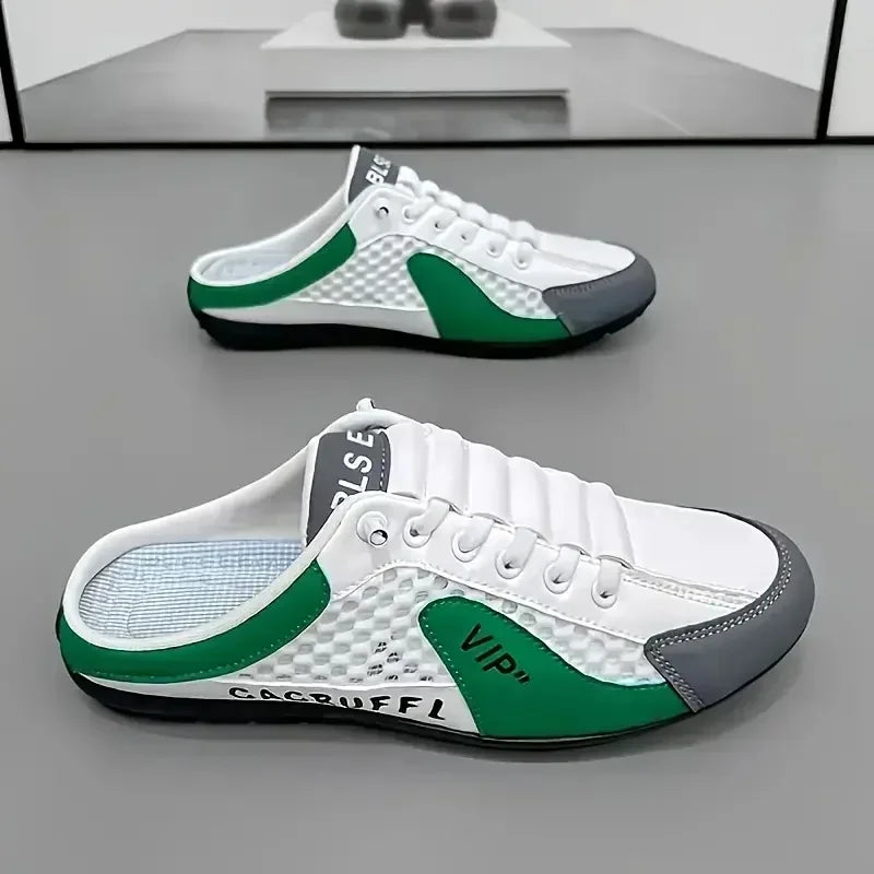Men's Fashion Soft-soled Half Slippers Summer Men Trendy Bottom Casual Shoes Soft Sole Support Shoes Sneakers Zapatos De Hombre