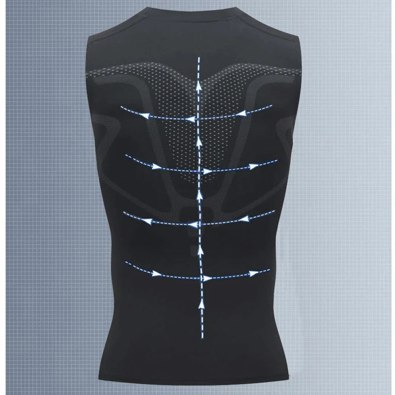 Herren Sci-Fi-bedrucktes schwarzes Tanktop, modisches und lässiges, schnelltrocknendes Herren-T-Shirt, elastisches Sport- und Fitness-Tanktop mit Rundhalsausschnitt