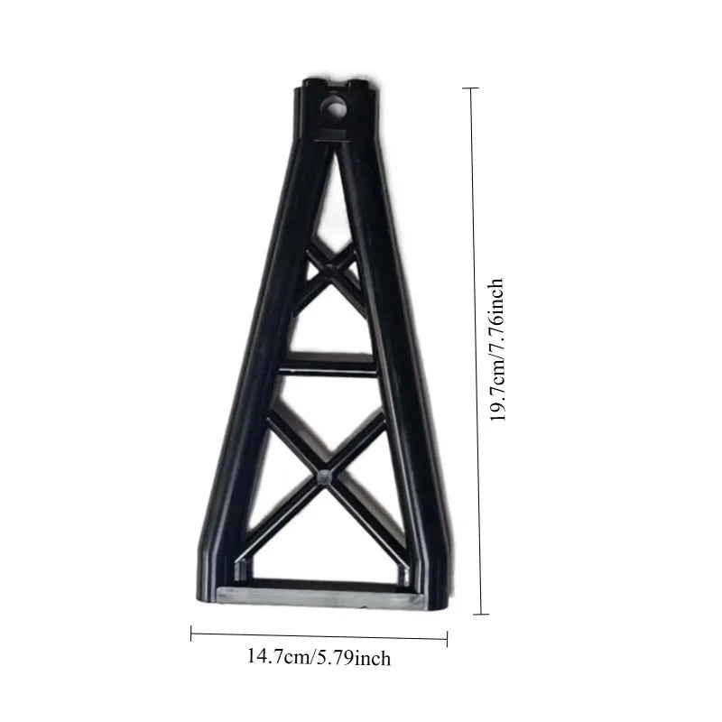 Building Block Track Elevated Bridge Double-layer Crossed Straight Rail Curved Rail Soft Rail Support Accessories Assembly Toy
